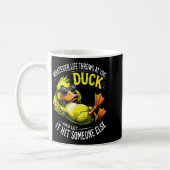 Mug Funny Duck Graphic Tees Men Women Funny Quote  (Gauche)