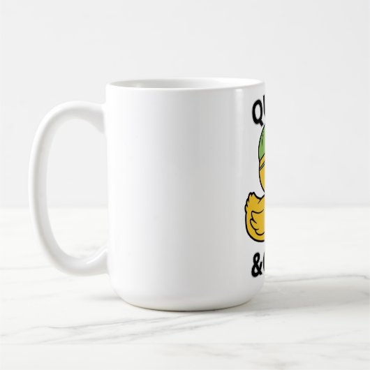 Mug Funny Duck Quack & Chill – Yellow Duck with Sungla (Gauche)