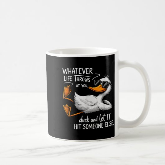 Mug Funny Duck Shirt Funny Quote Graphic Tees For Men  (Droite)