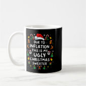 Mug Funny Due To Inflation Ugly Christmas Sweaters For (Gauche)