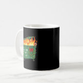 Mug Funny Dumpster Fire It's Fine I'm Fine 2025 Christ (Devant gauche)