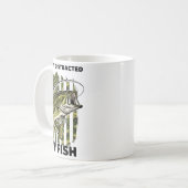 Mug Funny Easily Distracted By Camo B Fish American Fl (Devant gauche)
