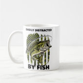 Mug Funny Easily Distracted By Camo B Fish American Fl (Gauche)