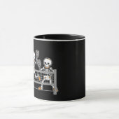 Mug Funny Éffrayant Trois Squelette jouer Pickleball c (Centre)