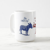 Mug Funny Élections Thème Pro Républicain Trump 2024 (Devant gauche)