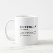 Mug Funny Electrician Technical Meaning Description (Gauche)