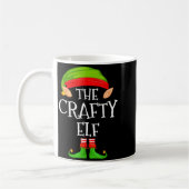 Mug Funny Elf Family Christmas Crafty Elf Sweater Matc (Gauche)