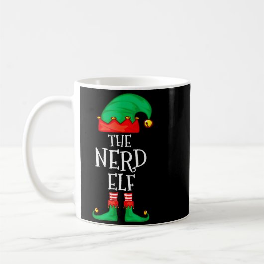 Mug Funny Elf Family Christmas The Nerd Elf Sweater Me (Gauche)