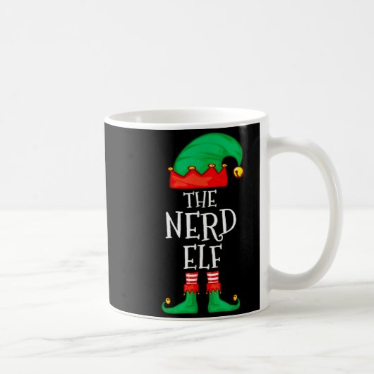 Mug Funny Elf Family Christmas The Nerd Elf Sweater Me (Droite)
