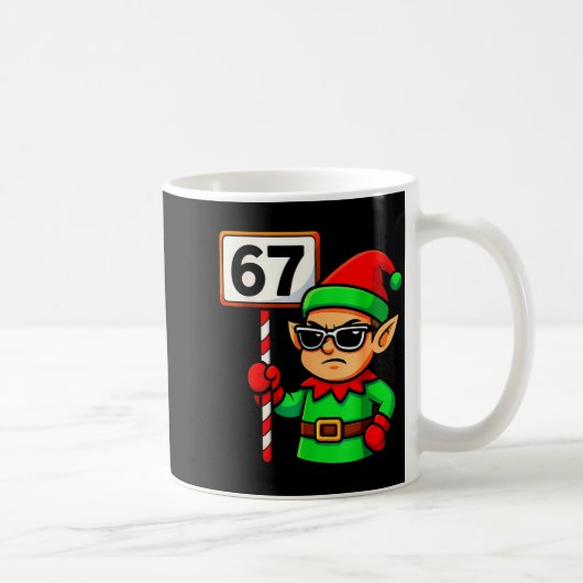 Mug Funny Elf Six Seven 6 7 Meme Christmas Costume 67 (Droite)