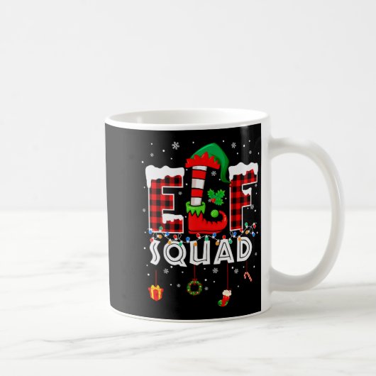 Mug Funny Elf Squad Christmas Family Matching Pajamas (Droite)