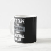 Mug Funny Emotional Damage - Dark Dry Humor Graphic (Devant gauche)