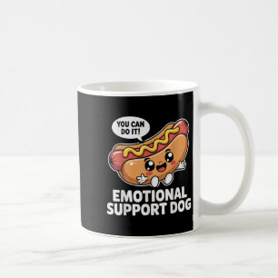 Mug Funny Emotional Support Hot Dogs Pun Motivational