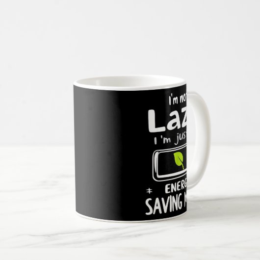 Mug Funny Energy Saving Mode Design Lazy Humor Joke Gi (Devant droit)