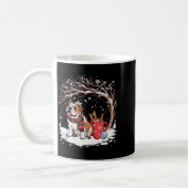 Mug Funny English Bulldog In The Snow Tree Christmas W (Gauche)