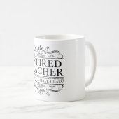 Mug Funny Enseignant à la retraite (Devant droit)