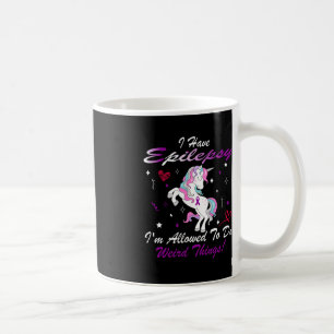 Mug Funny Epilepsie Sensibilisation Unicorn Purple J'A