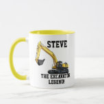 Mug Funny Excavator Legend Opérateur d'équipement lour<br><div class="desc">"Ajouter un nom" La légende de l'excavateur. Un grand cadeau pour l'opérateur d'équipement lourd ou l'agriculteur dans votre vie qui passe beaucoup de temps dans un stylo. Cette tasse fait un grand cadeau d'anniversaire,  Noël,  Anniversaire.</div>