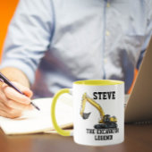 Mug Funny Excavator Legend Opérateur d'équipement lour