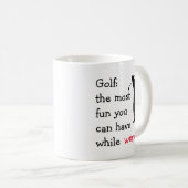 Mug Funny Executive Golf Thème (Devant droit)
