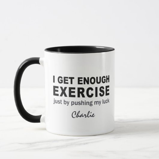 Mug Funny Exercice fichiers de noms personnalisés (Gauche)