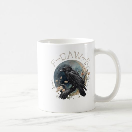 Mug Funny F-caw-f Black Crow Fcawf Black Crow (Droite)