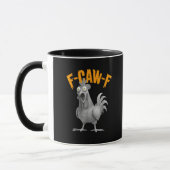 Mug Funny F-Caw-F Chicken F-Caw-F Chicken Retro Classi (Gauche)