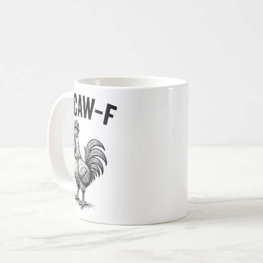 Mug Funny F-caw-f Chicken Graphic Sarcastic Bird (Devant gauche)