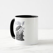Mug Funny F-Caw-F Crow Funny Halloween Retro Classic (Devant gauche)