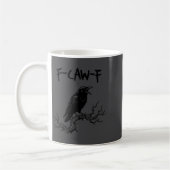 Mug Funny F Caw F Crow Raven Pun  (Gauche)