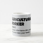 Mug Funny Farm Worker Definition - Don agricole (Centre)