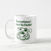 Mug Funny Farting Frog Froglet Fart Sometimes I Just B (Gauche)