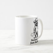 Mug Funny Farting Raccoon Fart Joke Sometimes I Just B (Devant droit)