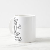 Mug Funny Farting Raccoon Fart Joke Sometimes I Just B (Devant gauche)
