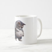 Mug Funny Fat Cat Chubby Chonk Cat Feline Pet Lovers (Devant droit)