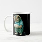 Mug Funny Fat Cat Ia Art Design Print  (Gauche)