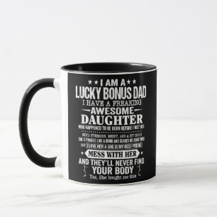 Mug Funny Fathers Day Bonus Papa Venin From Daughter