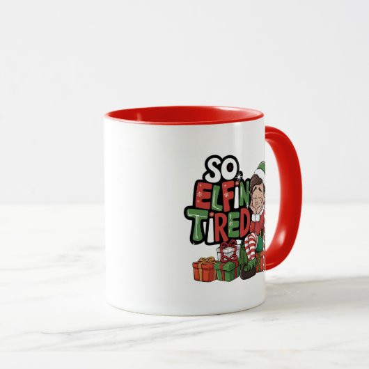 Mug Funny FEL Noël matin Stocker Stuffer (Devant droit)