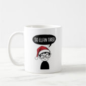 Mug Funny FEL Noël matin Stocker Stuffer (Gauche)