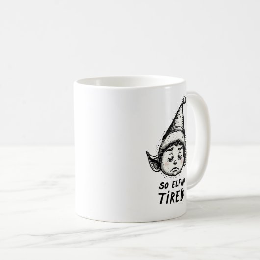 Mug Funny FEL Noël matin Stocker Stuffer (Devant droit)