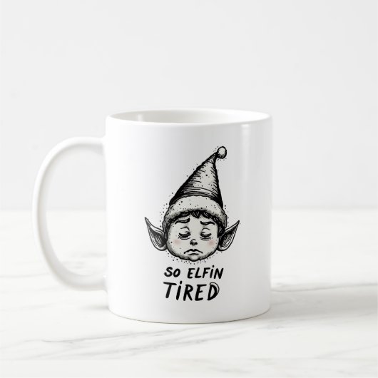 Mug Funny FEL Noël matin Stocker Stuffer (Gauche)