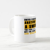 Mug Funny Fencing Anatomy Sword Fighting Fencer T-Shir (Devant gauche)