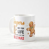 Mug Funny Festive Gingers de plaisanterie Photo Noël (Devant gauche)