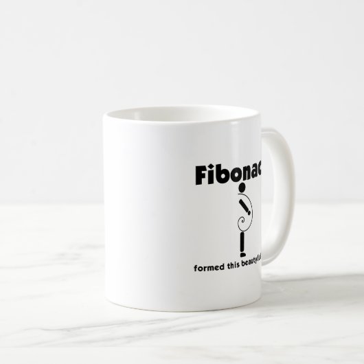Mug Funny Fibonacci corps formé Surpoids Obésité (Devant droit)