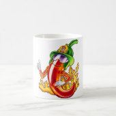 Mug Funny Fier Pompier Chili Sur Le Feu Donne Des Pouc (Centre)