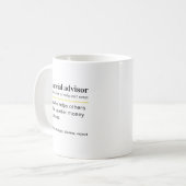 Mug Funny Financial Advisor Definition Gift (Devant gauche)