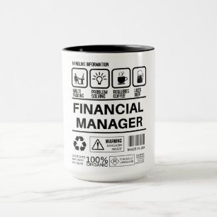 Mug Funny Financial Manager Handling Information