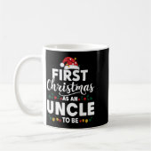 Mug Funny First Christmas As An Uncle To Be New Uncle  (Gauche)