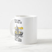 Mug Funny Fishing Quote Confucius Say Fish In Other's  (Devant gauche)