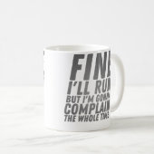 Mug Funny Fitness Sport Running And Jogging (Devant droit)